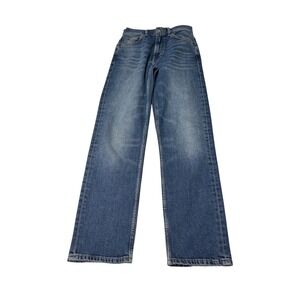 RE/DONE 70s Straight Jeans Distressed‎ Blue High Rise Denim Size Womens 24X30